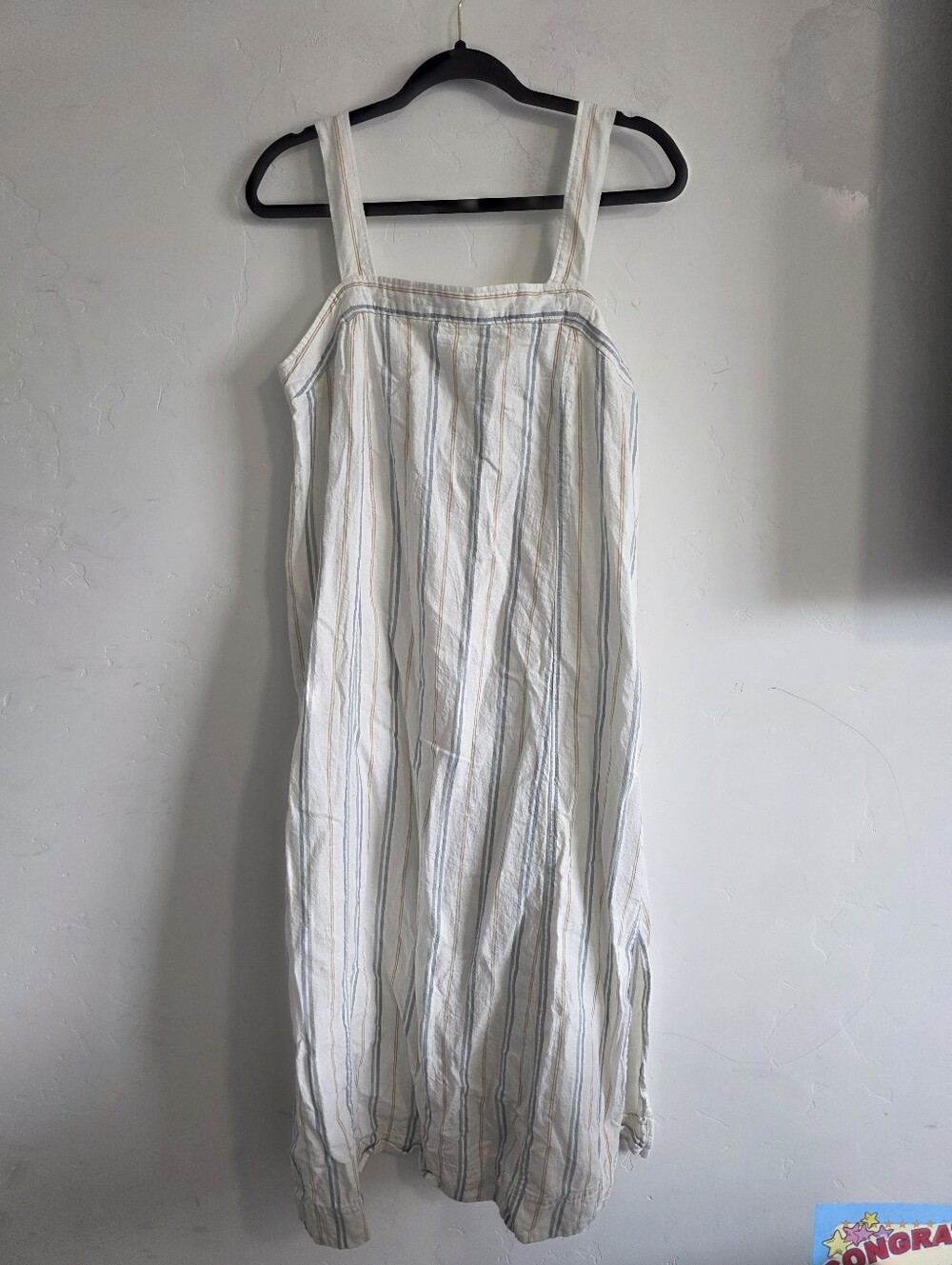 Madewell Linen-Cotton Princess-Seamed Midi Dress